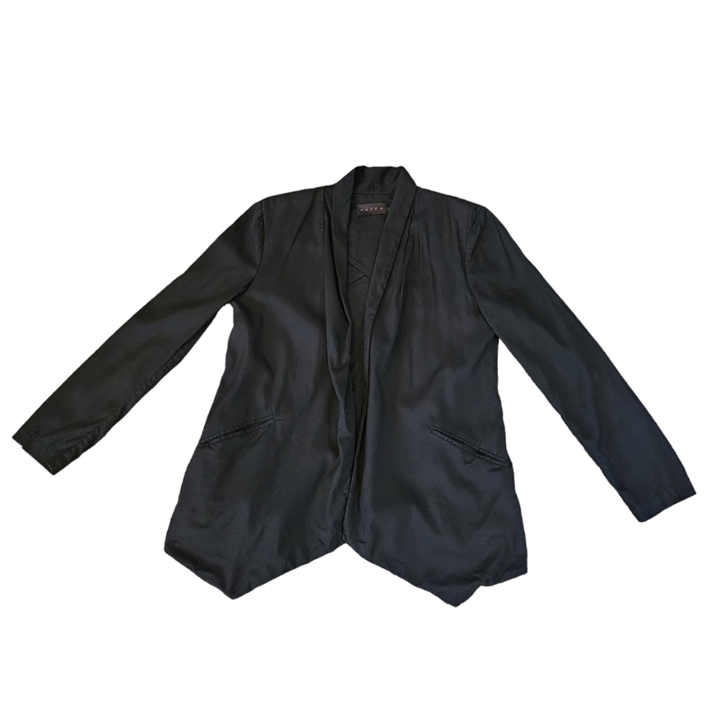 Hatch Maternity Black Open Front Drape Blazer. Po… - image 8